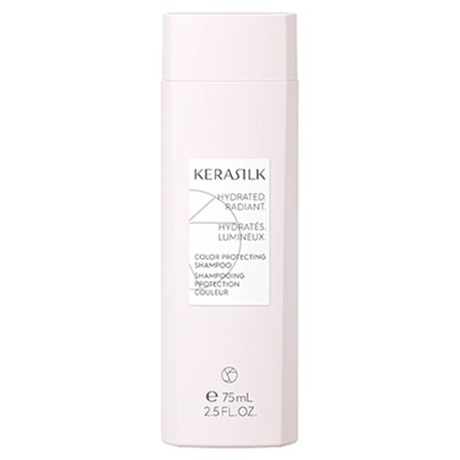 Kerasilk shampoo bottle on a white background