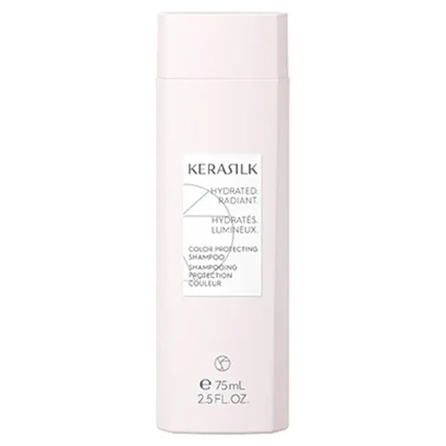 Kerasilk shampoo bottle on a white background