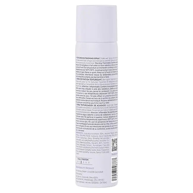 Tubular bottle with text on a white background