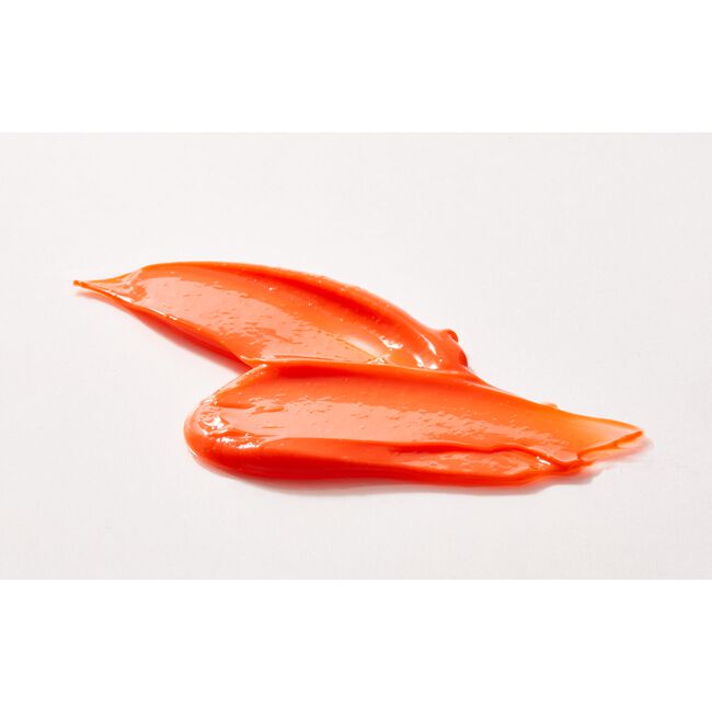 Orange paint swatch on a white background