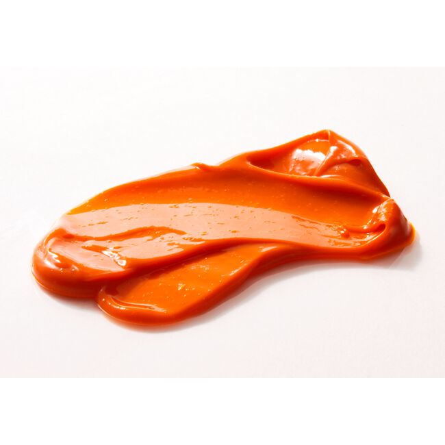 Orange paint swatch on a white background