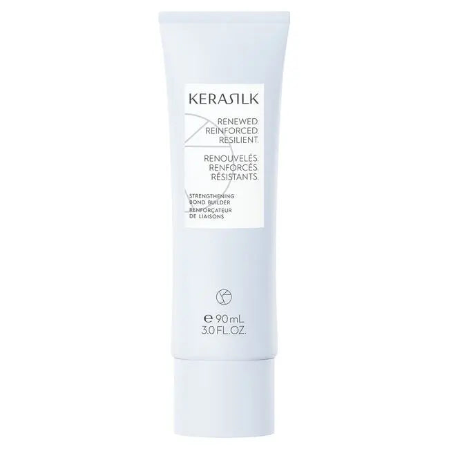 Kerasilk hair care product tube on a white background