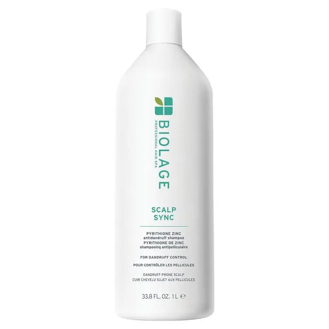 Biolage Scalp Sync shampoo bottle on a white background