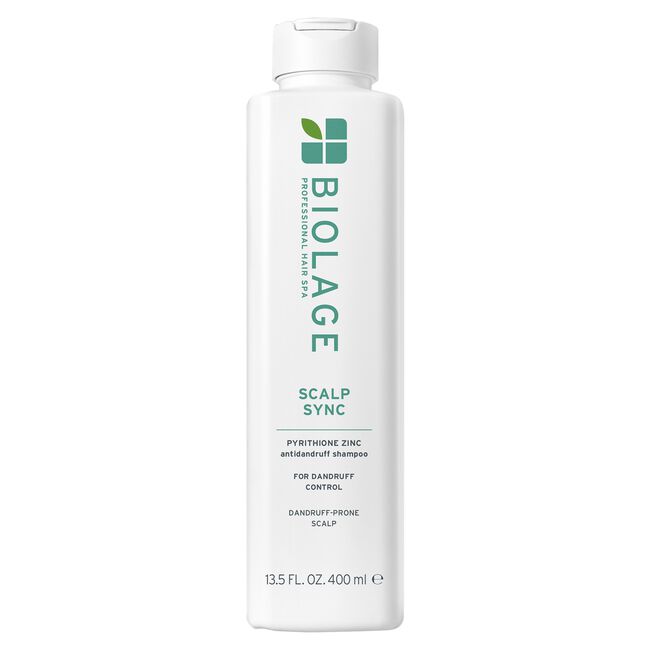 Biolage Scalp Sync shampoo bottle on a white background