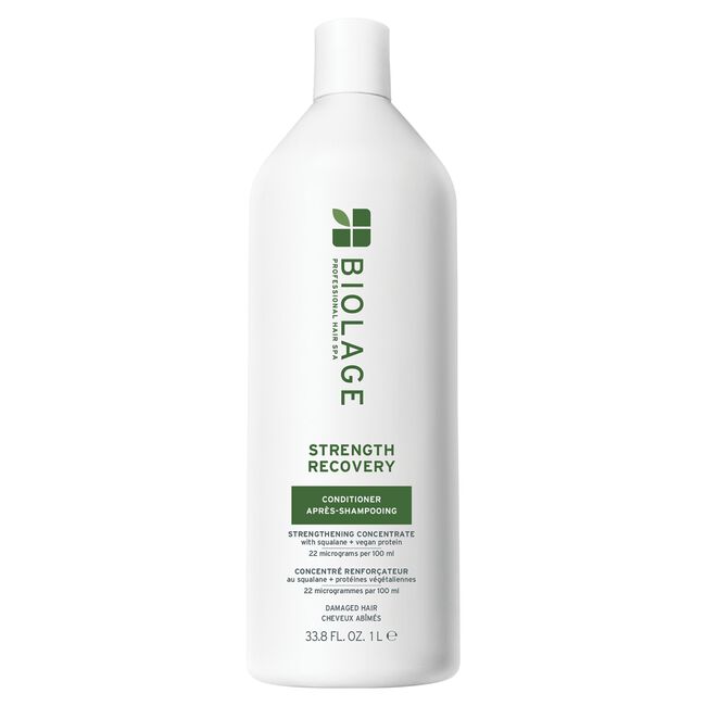 Biolage Strength Recovery conditioner bottle on a white background