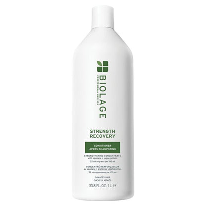 Biolage Strength Recovery conditioner bottle on a white background
