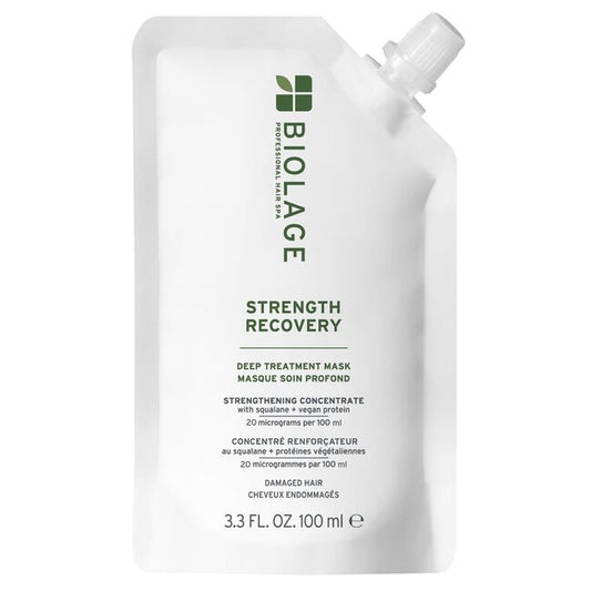 Biolage Strength Recovery deep treatment mask packaging on a white background