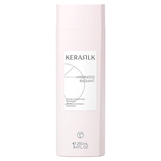 Kerasilk shampoo bottle on a white background