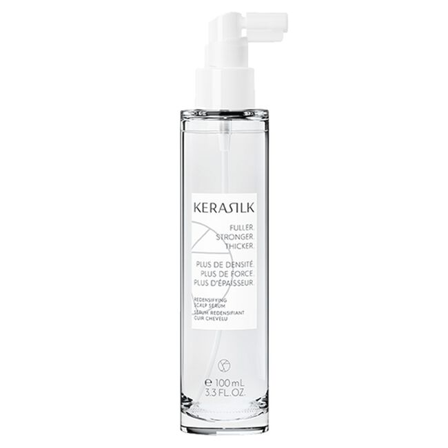 Kerastik hair serum bottle on a white background