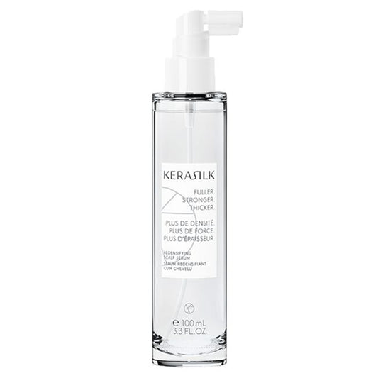 Kerastik hair serum bottle on a white background