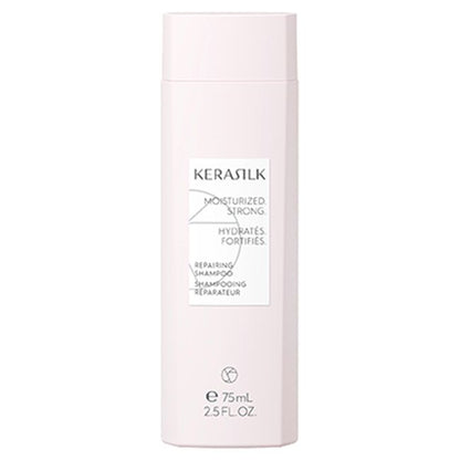 Kerasilk shampoo bottle on a white background