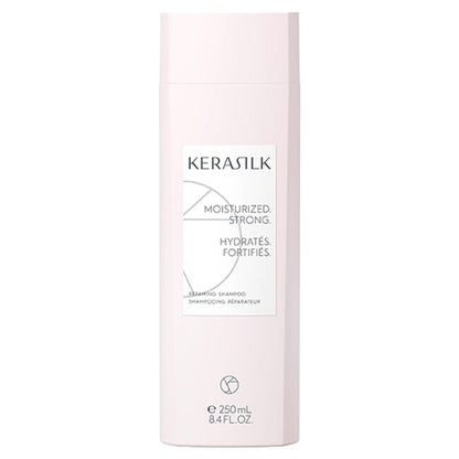 Kerasilk shampoo bottle on a white background