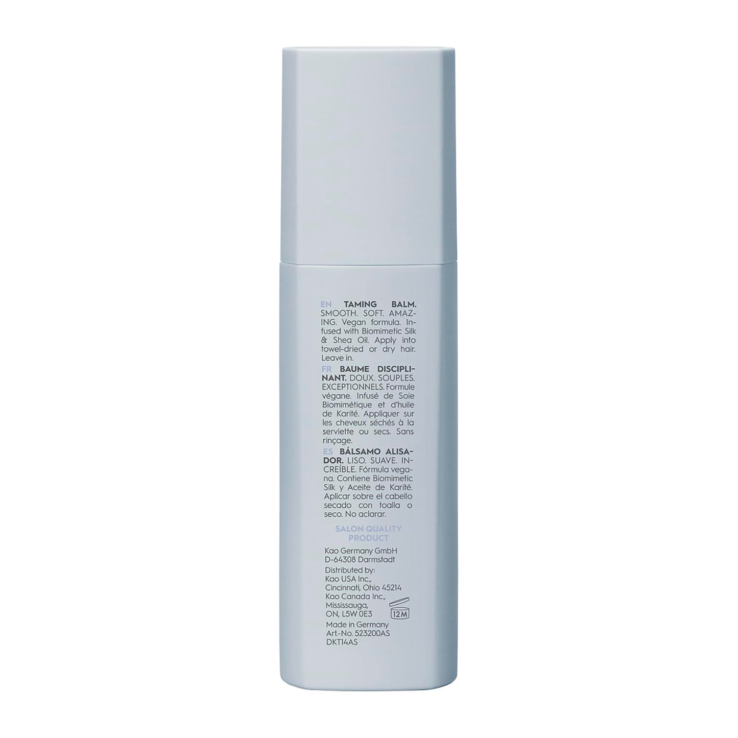 Skincare bottle with text on a white background