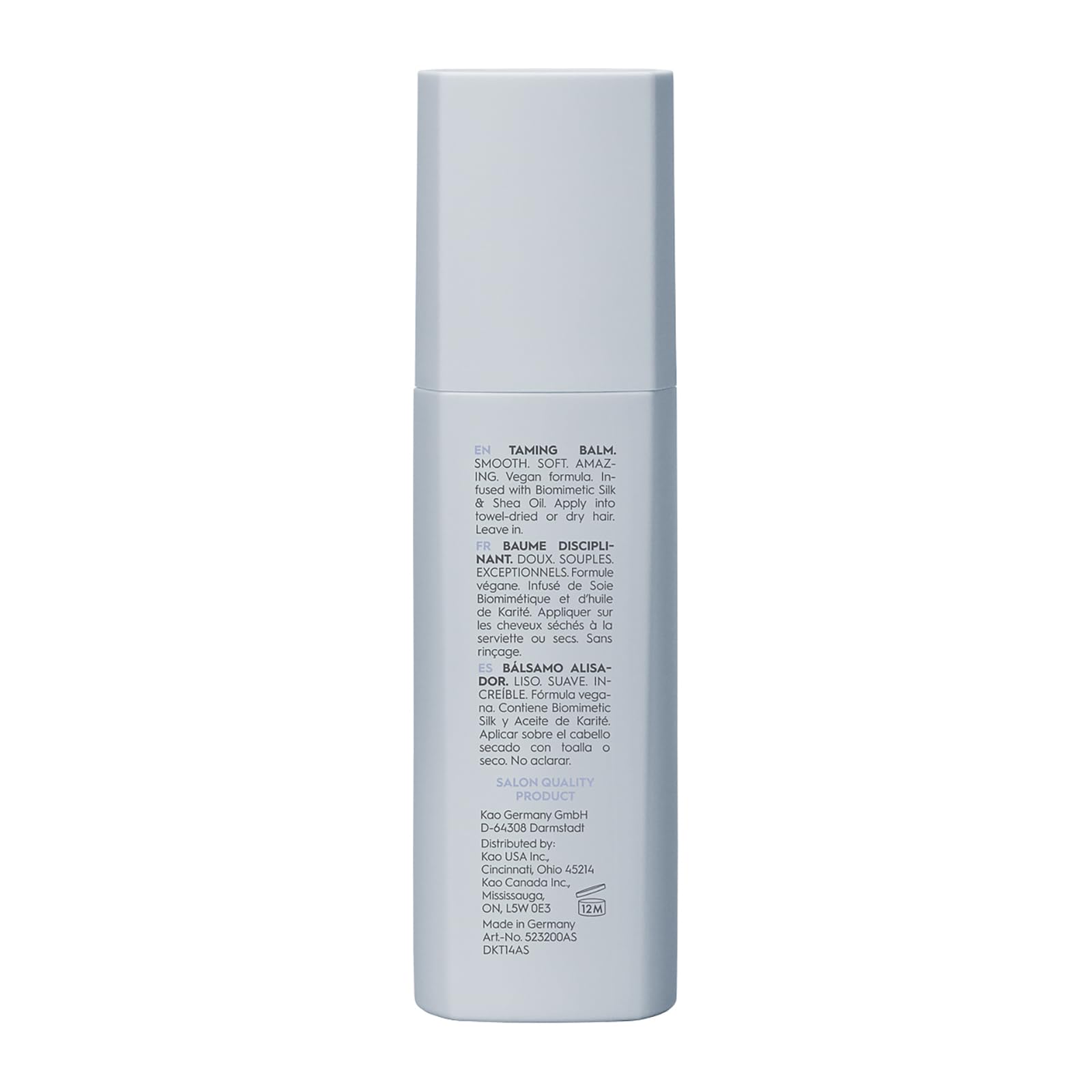 Skincare bottle with text on a white background