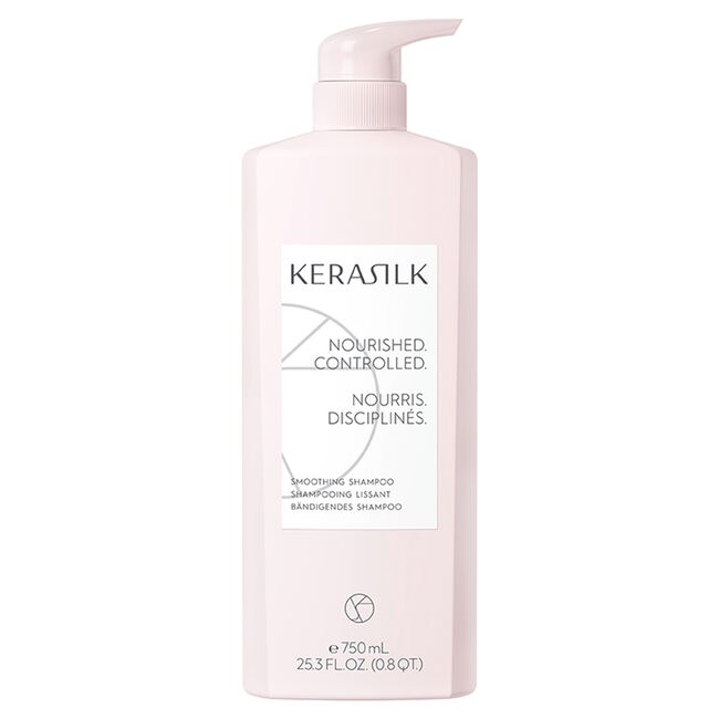Kerasilk shampoo bottle on a white background