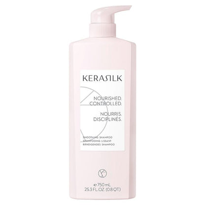 Kerasilk shampoo bottle on a white background