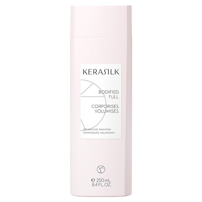 Kerasilk shampoo bottle on a white background