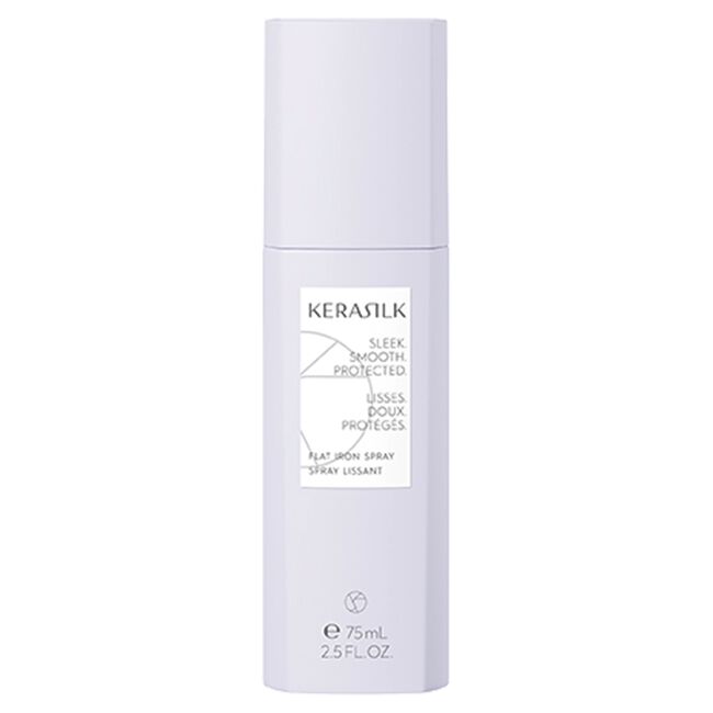 Kerasilk flat iron spray bottle on a white background