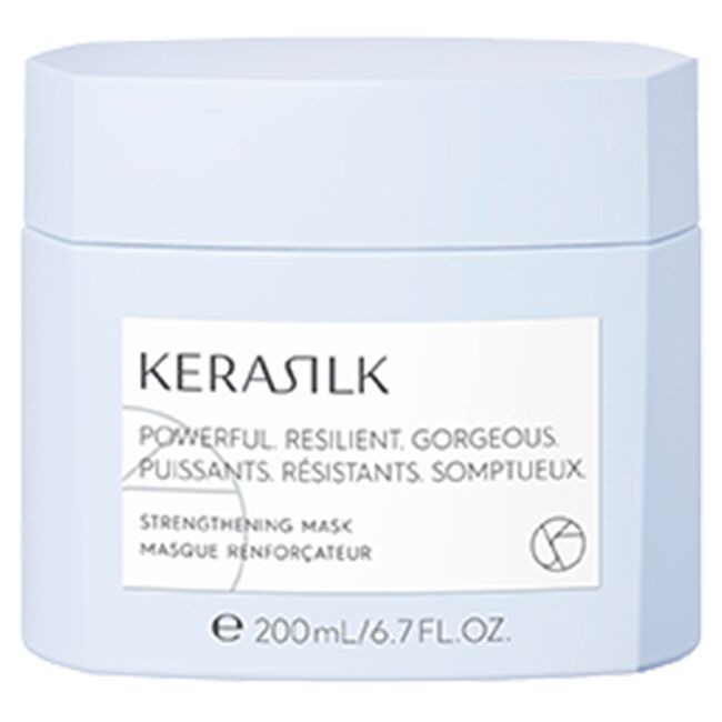Kerasilk strengthening mask jar with label on a white background
