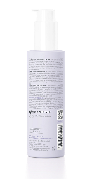 Skincare bottle with label on a white background