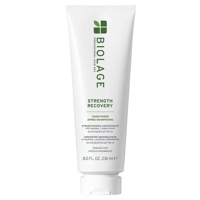 Biolage Strength Recovery conditioner bottle on a white background