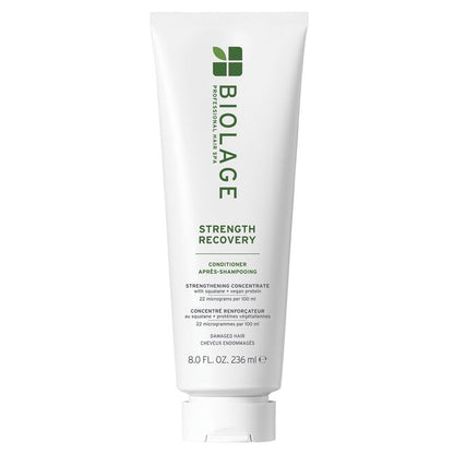 Biolage Strength Recovery conditioner bottle on a white background