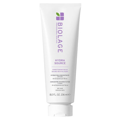Biolage Hydra Source conditioning balm on a white background
