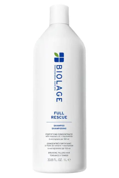 Biolage Full Rescue shampoo bottle on a white background