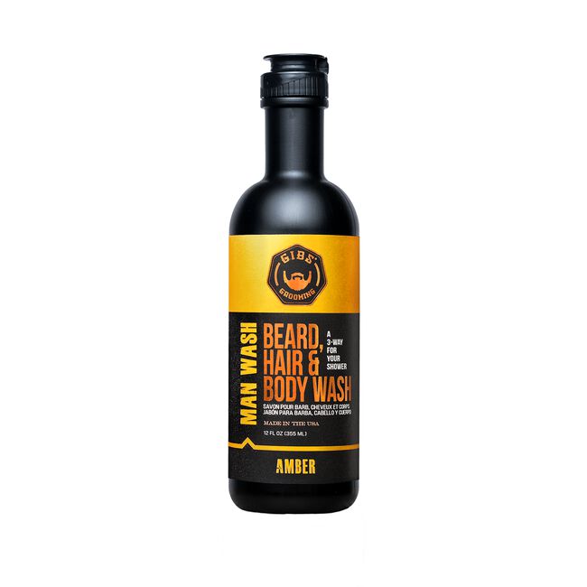 Gibs Grooming: Amber Man Wash Beard, Hair & Body Wash