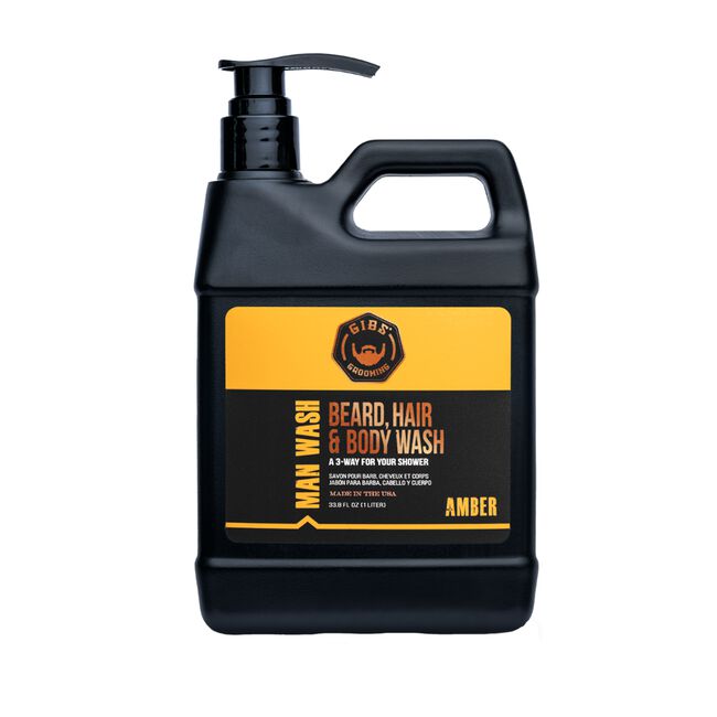 Gibs Grooming: Amber Man Wash Beard, Hair & Body Wash