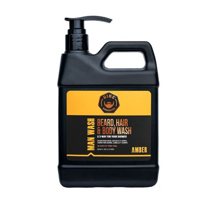Gibs Grooming: Amber Man Wash Beard, Hair & Body Wash