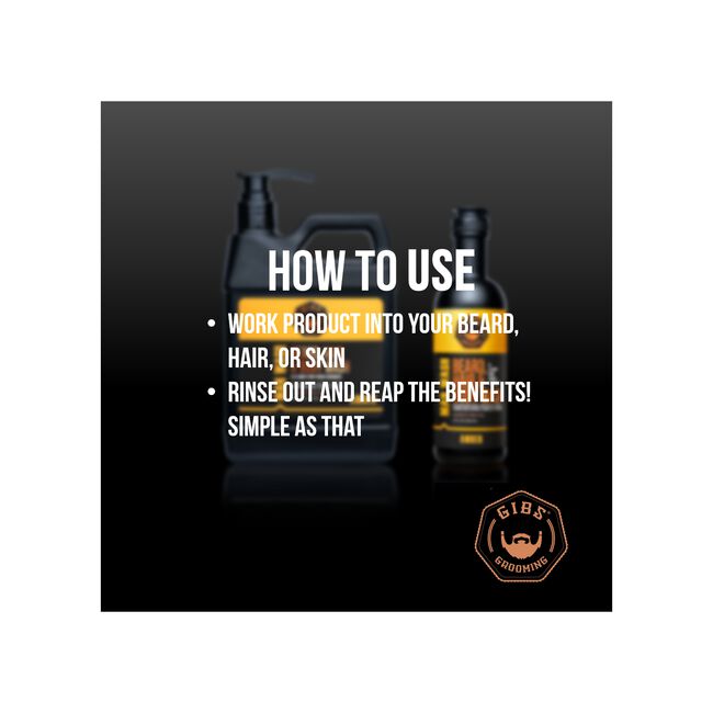 Gibs Grooming: Amber Man Wash Beard, Hair & Body Wash