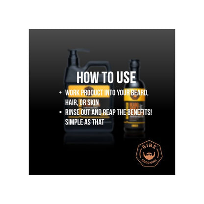 Gibs Grooming: Amber Man Wash Beard, Hair & Body Wash