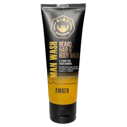 Gibs Grooming: Amber Man Wash Beard, Hair & Body Wash