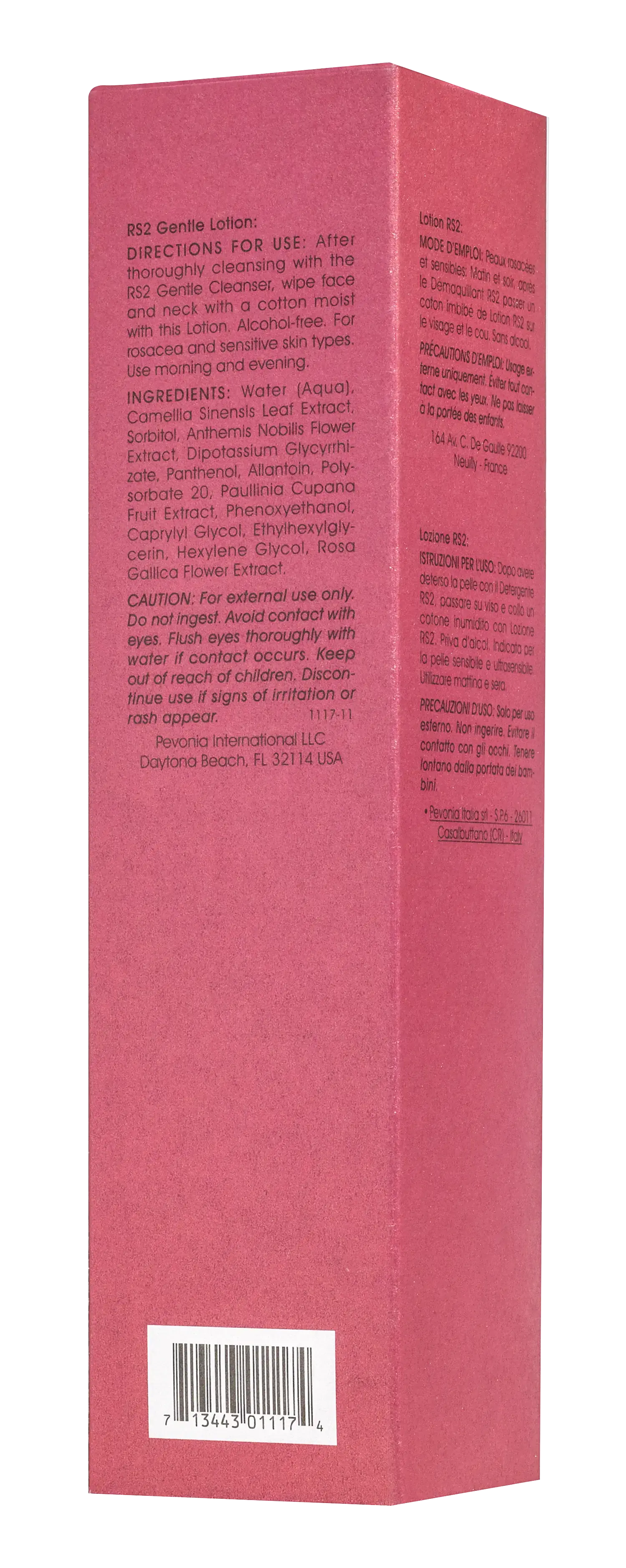 Pevonia RS2 Gentle Lotion (Toner) Pevonia
