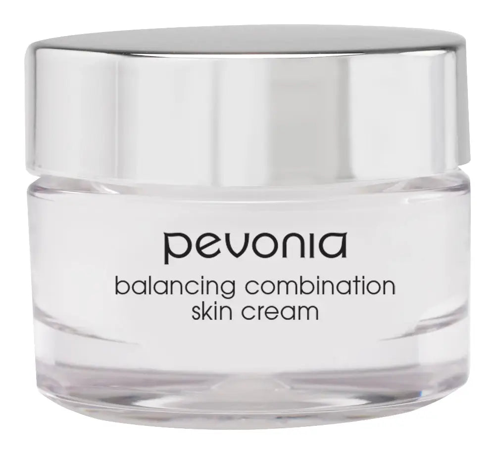 Pevonia rejuvenating dry skin cream jar on a white background