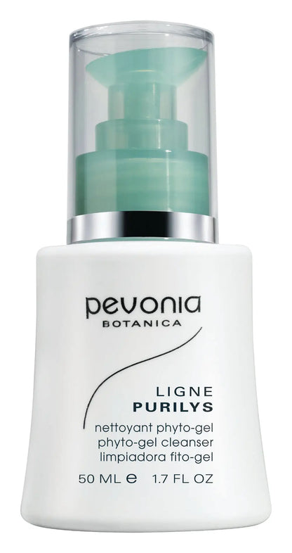 Pevonia Botanica skincare product with green pump on white background