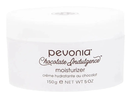 Pevonia Chocolate Indulgence moisturizer jar on a white background