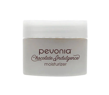 Pevonia Chocolate Indulgence moisturizer jar on a white background