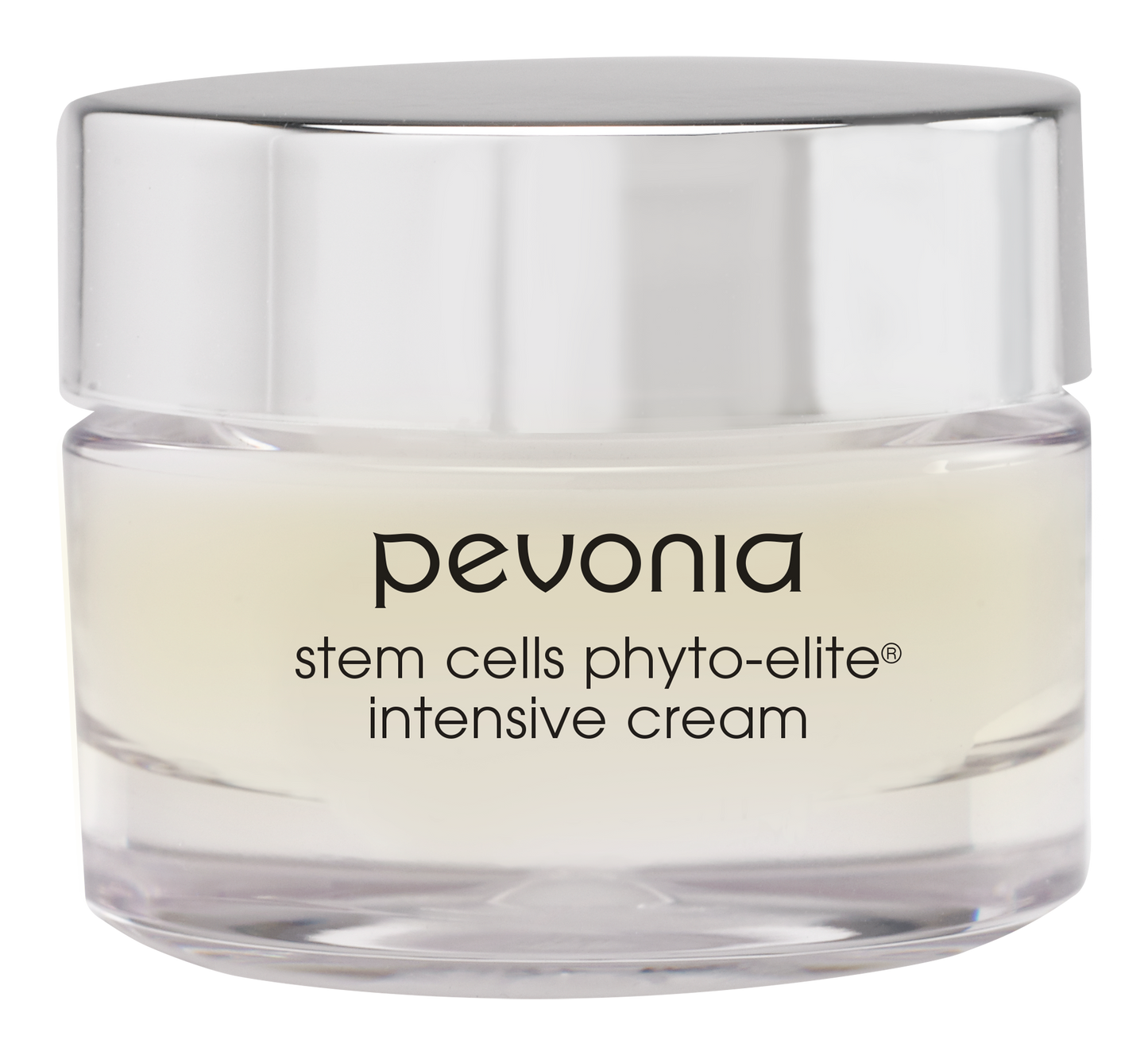 Pevonia stem cells phyto-elite intensive cream jar on a white background