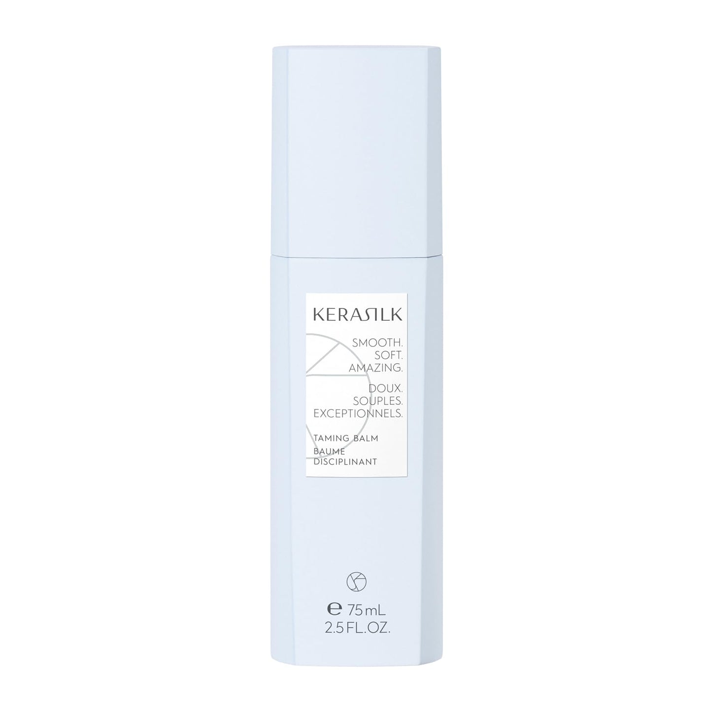 KERASILK Taming Balm | Nourishes & Hydrates Strands | Instantly Smooths & Softens Hair | With Heat Protection | For Coarse, Frizzy & Unruly Hair | 75ml