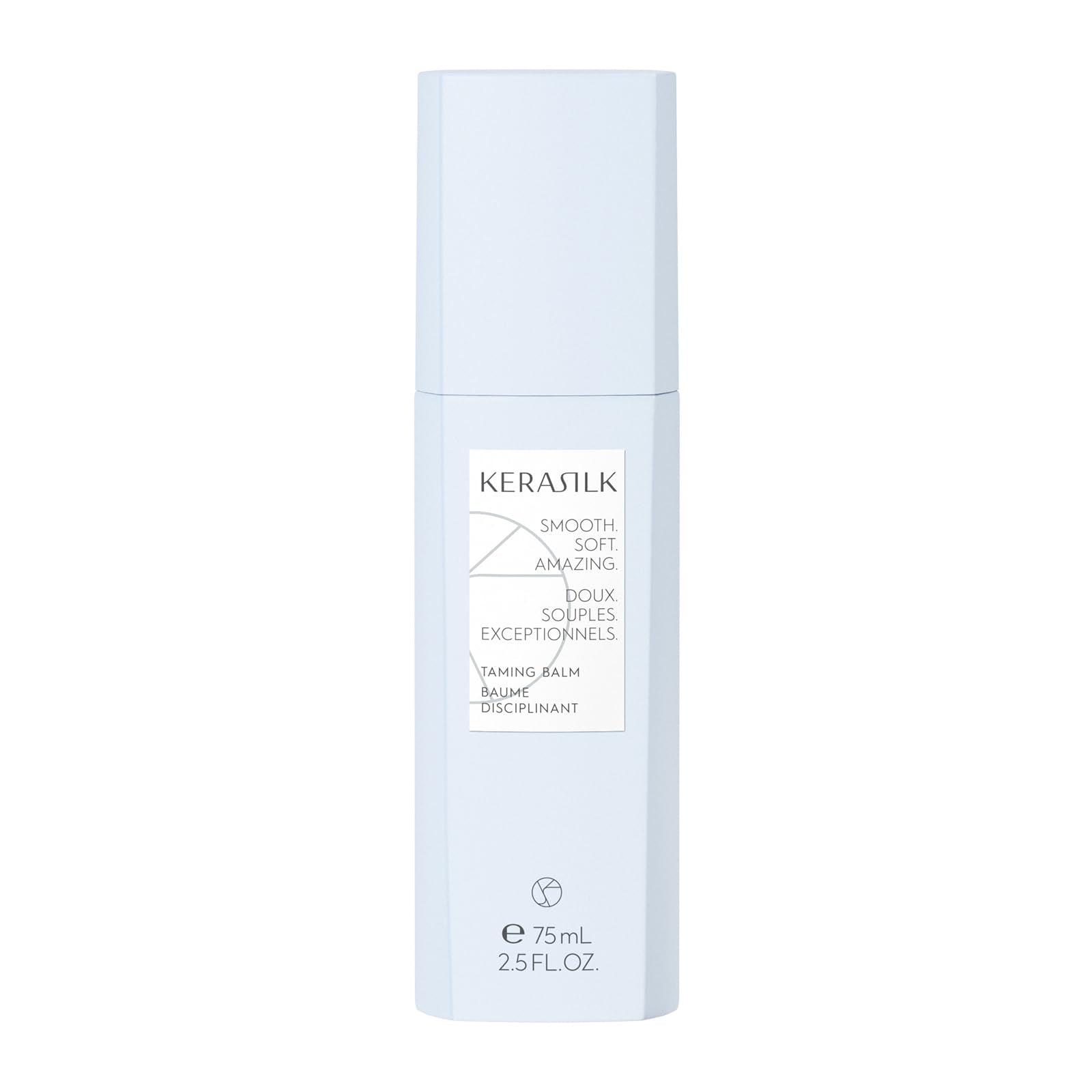 KERASILK Taming Balm | Nourishes & Hydrates Strands | Instantly Smooths & Softens Hair | With Heat Protection | For Coarse, Frizzy & Unruly Hair | 75ml