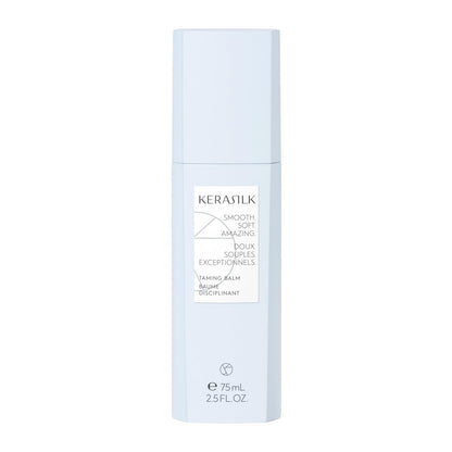 KERASILK Taming Balm | Nourishes & Hydrates Strands | Instantly Smooths & Softens Hair | With Heat Protection | For Coarse, Frizzy & Unruly Hair | 75ml