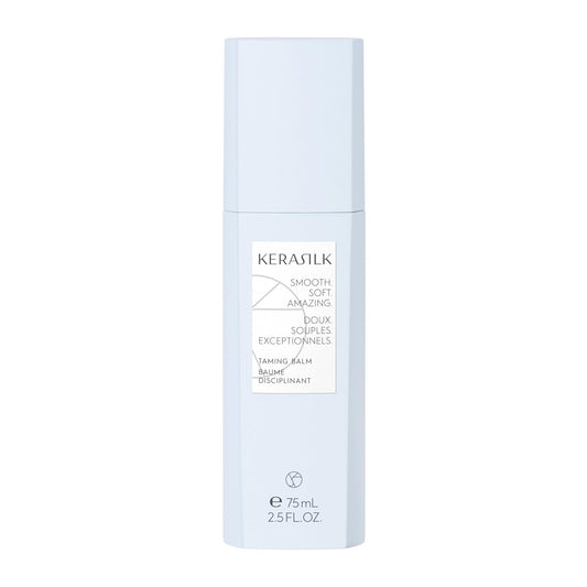 KERASILK Taming Balm | Nourishes & Hydrates Strands | Instantly Smooths & Softens Hair | With Heat Protection | For Coarse, Frizzy & Unruly Hair | 75ml
