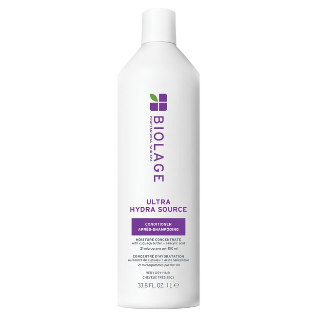 Biolage Ultra Hydra Source conditioner bottle on a white background