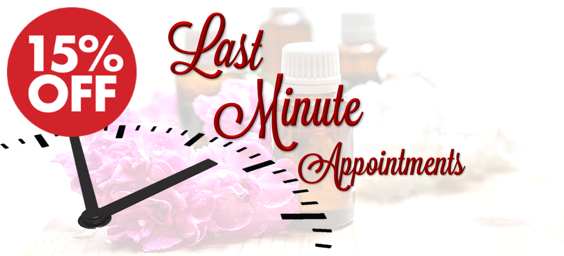 15% off Last Minute Appointments