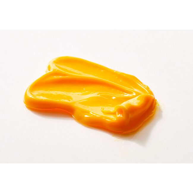 Orange gelatin mold on a white background