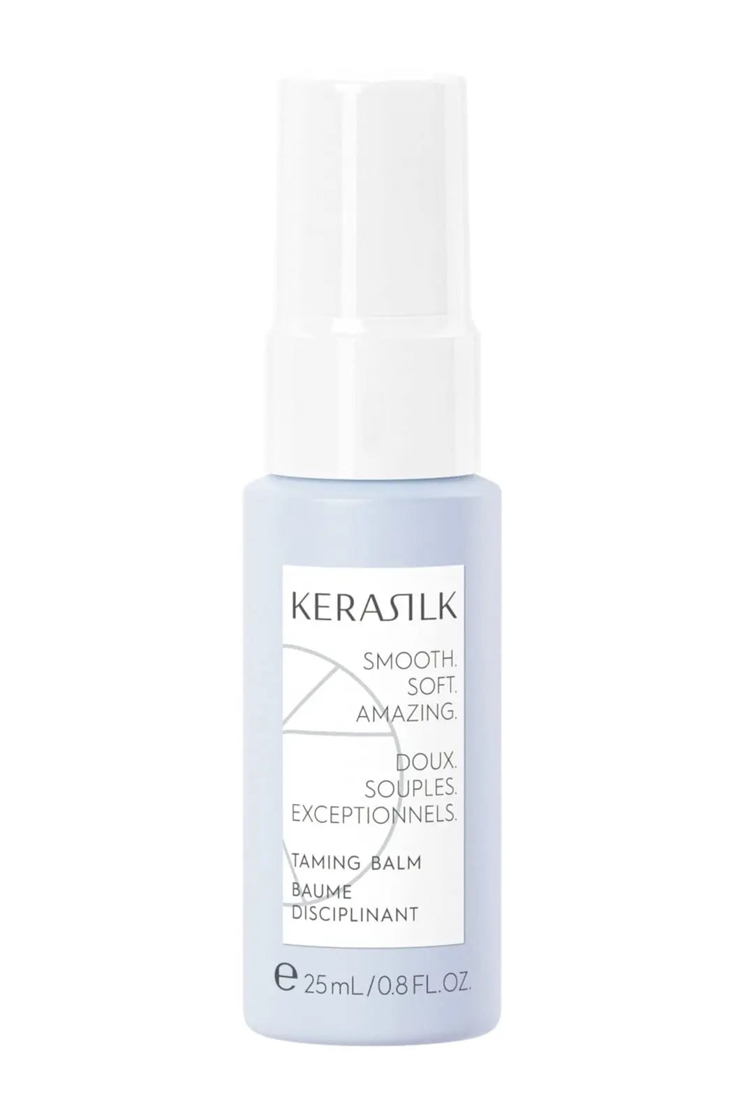 Kerasilk taming balm bottle on a white background