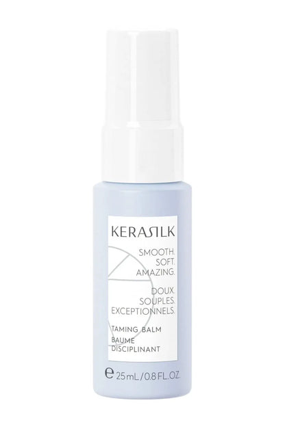 Kerasilk taming balm bottle on a white background