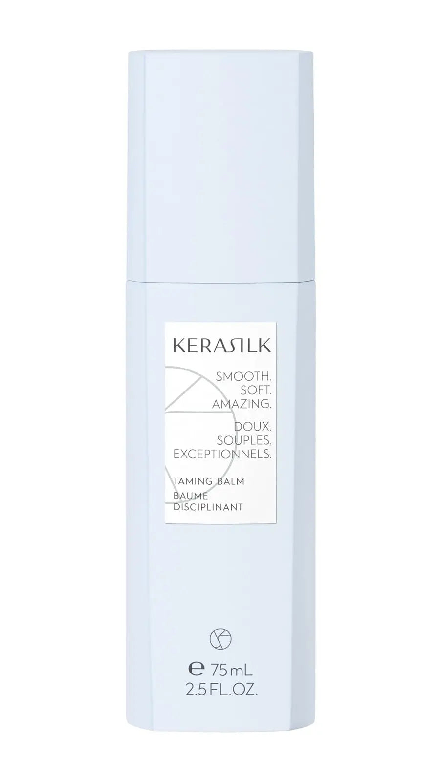 KERASILK Taming Balm | Nourishes & Hydrates Strands | Instantly Smooths & Softens Hair | With Heat Protection | For Coarse, Frizzy & Unruly Hair | 75ml